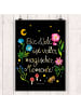Mr. & Mrs. Panda Bild Magische Welt mit Spruch in Bunt