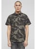 Brandit Short Sleeve Shirt in darkcamo