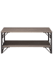 Beliani Couchtisch BOLTON in Braun/Schwarz - (W) 61 x (H) 51 x (L) 120 cm