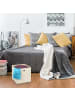 relaxdays 4 x Aufbewahrungsbox in Beige - (B)30 x (H)30 x (T)30 cm
