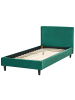 Beliani Bettrahmenbezug FITOU in Grün - (W) 100 x (H) 75 x (L) 214 cm