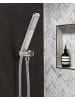 Beliani Wannenarmaturen CHILAPA in Silber/Grau - (W) 3.5 x (H) 22 x (L) 1.2 cm