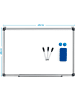COSTWAY Whiteboard Magnettafel 60x40cm in Weiß