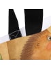 Mr. & Mrs. Panda Schultertasche Igel Wein Design ohne Spruch in Weiß