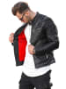 behype Kunstlederjacke B-REESE in schwarz