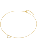 Rafaela Donata Halskette Herz Sterling Silber Zirkonia in gelbgold