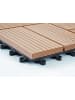 MCW WPC Bodenfliese Sarthe, Premium, teak Vierecke