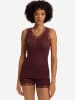 Hanro Crop-Top Woolen Lace in vivid brown