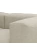 58 aufm Kessel SOFA 3-Sitzer mit Ottomane Kattrina Flachgewebe creme