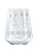 Mr. & Mrs. Panda Glas Rotwein Axolotl Liebe mit Spruch in Transparent