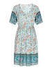 gaya Women Dress in Aqua Multicolor