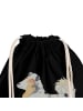 Mr. & Mrs. Panda Turnbeutel Hund Australien Shepherd mit Spruch in Schwarz