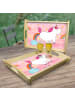 Mr. & Mrs. Panda Serviertablett aus Holz Einhorn Pupsen Design o... in Weiß
