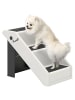 Pawhut Hundetreppe Cremeweiß 53L x 30,5B x 36,5H cm