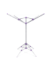 relaxdays Wäschespinne in Silber - (B)120 x (H)161 x (T)120 cm