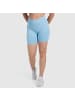 SMILODOX Short Leggings Arleta Scrunch in Hellblau