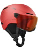 Atomic Skihelm mit Visier in rot