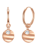Eastside NY Creolen aus Edelstahl mit Zirkonia in roségold