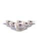 Villeroy & Boch 6er Set Espressotassen mit Untertassen Mariefleur Gris Basic in Bunt 50 ml in bunt