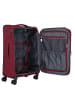 D&N Travel Line 9504 4 Rollen Trolley M 67 cm mit Dehnfalte dark red