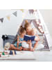 relaxdays Sitzhocker in Dunkelgrau - (H)43 x Ø 45 cm