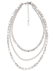 Leslii Halskette Dreifache Gliederkette in silber