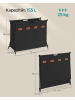 SONGMICS Wäschekorb Stevie in Schwarz - (B)40 x (H)66 x (T)79 cm