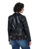 Ulla Popken Lederjacke in schwarz
