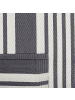 Beliani Outdoorteppich DELHI in Schwarz/Grau - (W) 120 x (H) 0.5 x (L) 180 cm