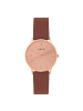 NEXO DENMARK Quarzuhr 2551L Rosé Gold Brown in Rotgold