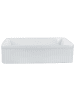 Beliani Waschbecken GELDO in Weiß - (W) 50 x (H) 13 x (L) 34 cm