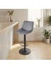 VASAGLE 2er-Set: Barhocker Tyra in Grau - (B)43 x (H)(88-108) x (T)46.5 cm