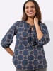 WITT WEIDEN Druck-Bluse in rauchblau-rosenholz-bedruckt