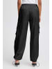b. young BYDATINE PARACHUTE PANTS - HEAVY WOVEN Loose fit in Black