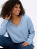 sheego Langarm-Shirt in eisblau