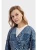 DreiMaster Vintage Damen Wickeljacke in Dunkelmariner Druck