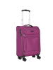D&N Travel Line 9204 4 Rollen Kabinentrolley 55 cm in purple