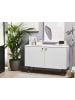 Beliani Sideboard ADANTE in Weiß/Schwarz/Gold - (W) 120 x (H) 82 x (L) 40 cm