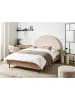 Beliani Doppelbett MILLAY in Beige/Schwarz/Braun - (W) 156 x (H) 130 x (L) 211 cm