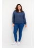 KAFFE curve Langarm-Bluse KCami Regular fit in Vintage Indigo