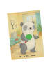 Mr. & Mrs. Panda Postkarte Panda Tischtennis Design ohne Spruch in Weiß