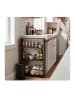 relaxdays Nischenwagen "Industrial" in Schwarz/ Braun - (B)13 x (H)80 x (T)50 cm