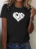 RMK T-Shirt Herz Love SCHWARZ-Weiss