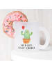 Mr. & Mrs. Panda Tasse Kaktus Luftballon mit Spruch in Transparent
