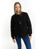 DreiMaster Damen Wattierte Blousonjacke in Schwarz
