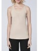 Detto Fatto Tank Top im reversiblen Two-Tone-Look in Grau