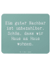 Mr. & Mrs. Panda Mauspad Spruch Guter Nachbar mit Spruch in Meeresbrise