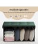 SONGMICS Sitzbank Minota in Grün - (B)76 x (H)38 x (T)38 cm