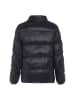 LEOMIA Wattierte Winterjacke in Schwarz