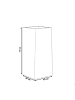 Beliani Outdoor Blumentopf DION in Grau - (W) 40 x (H) 77 x (L) 40 cm